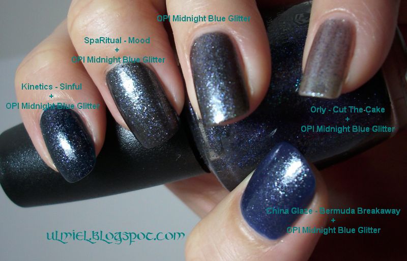 Did someone say nail polish O.P.I. Midnight Blue Glitter